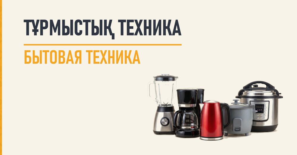 ТҰРМЫСТЫҚ ТЕХНИКА / БЫТОВАЯ ТЕХНИКА